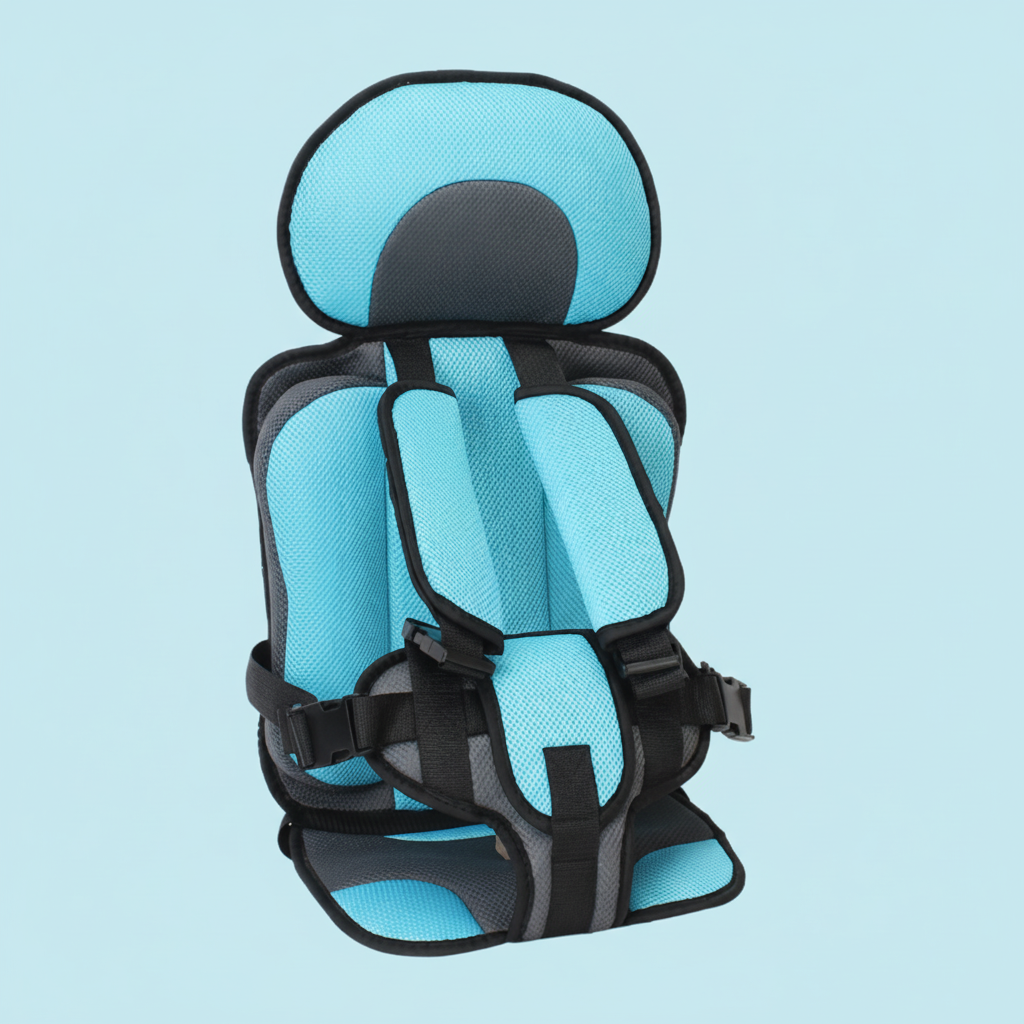 Child Car Booster Seat with Harness – Portable Foldable Travel Safety Seat - Image 11