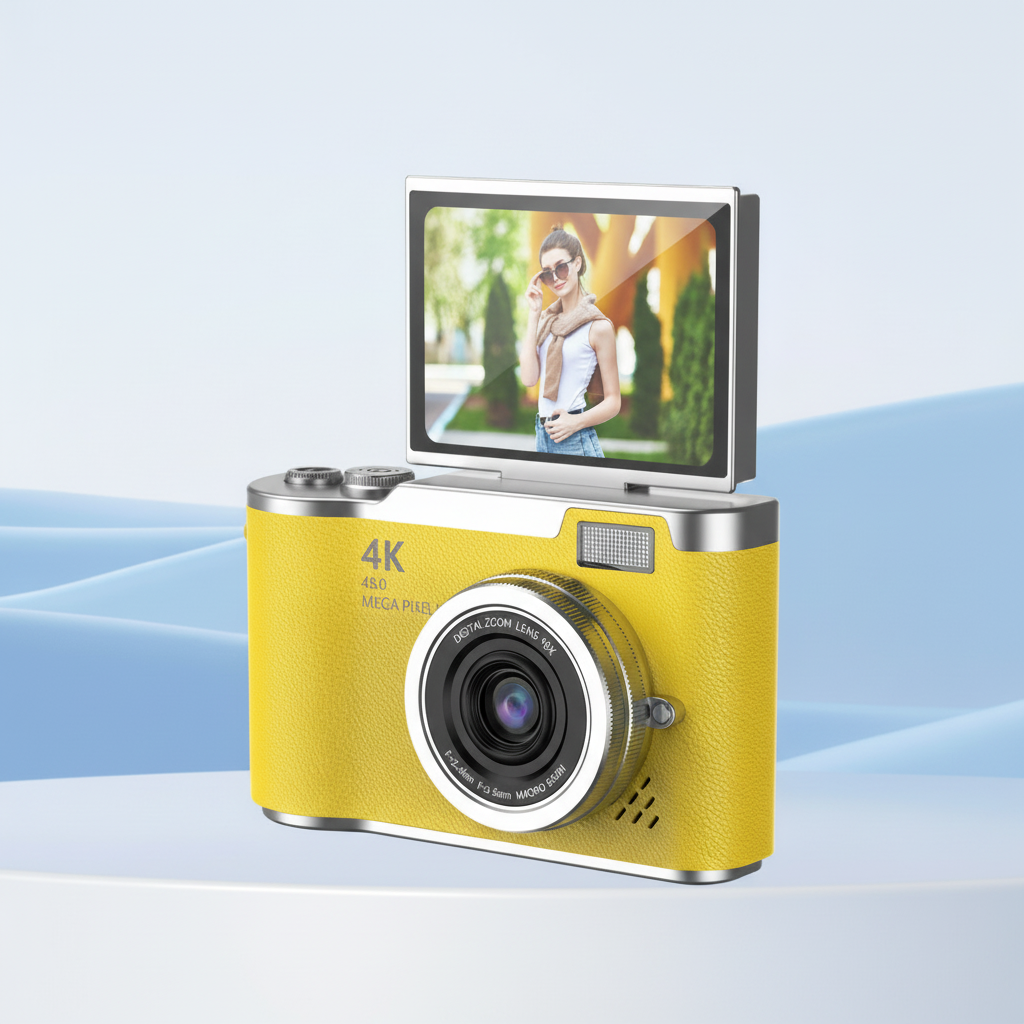 4K Digital Vlogging Camera with Flip Screen Perfect Gift for Adults - Image 11