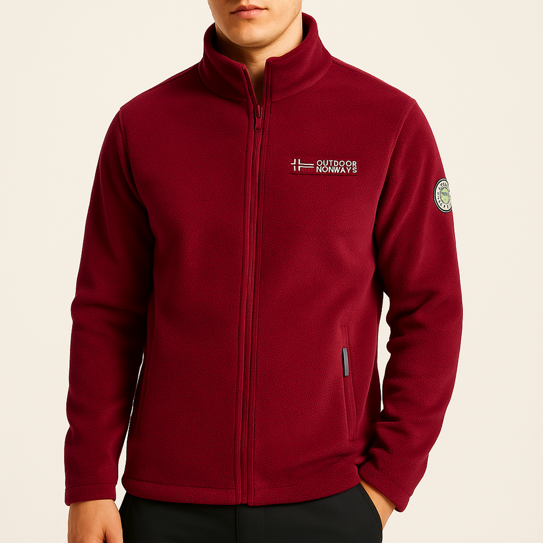 Męska Polarowa Kurtka Z Kołnierzem | Outdoor