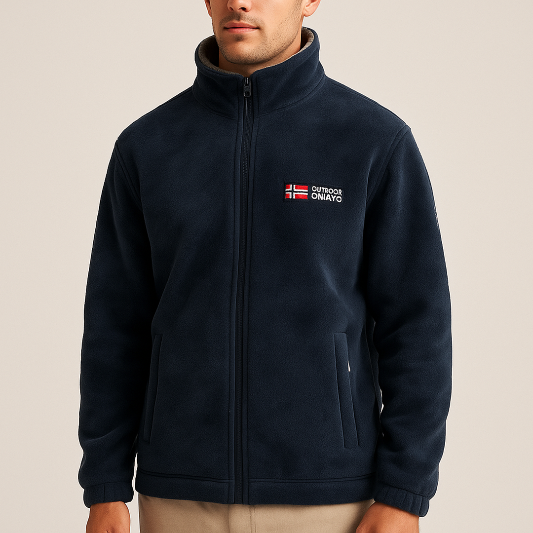 Męska Polarowa Kurtka Z Kołnierzem | Outdoor