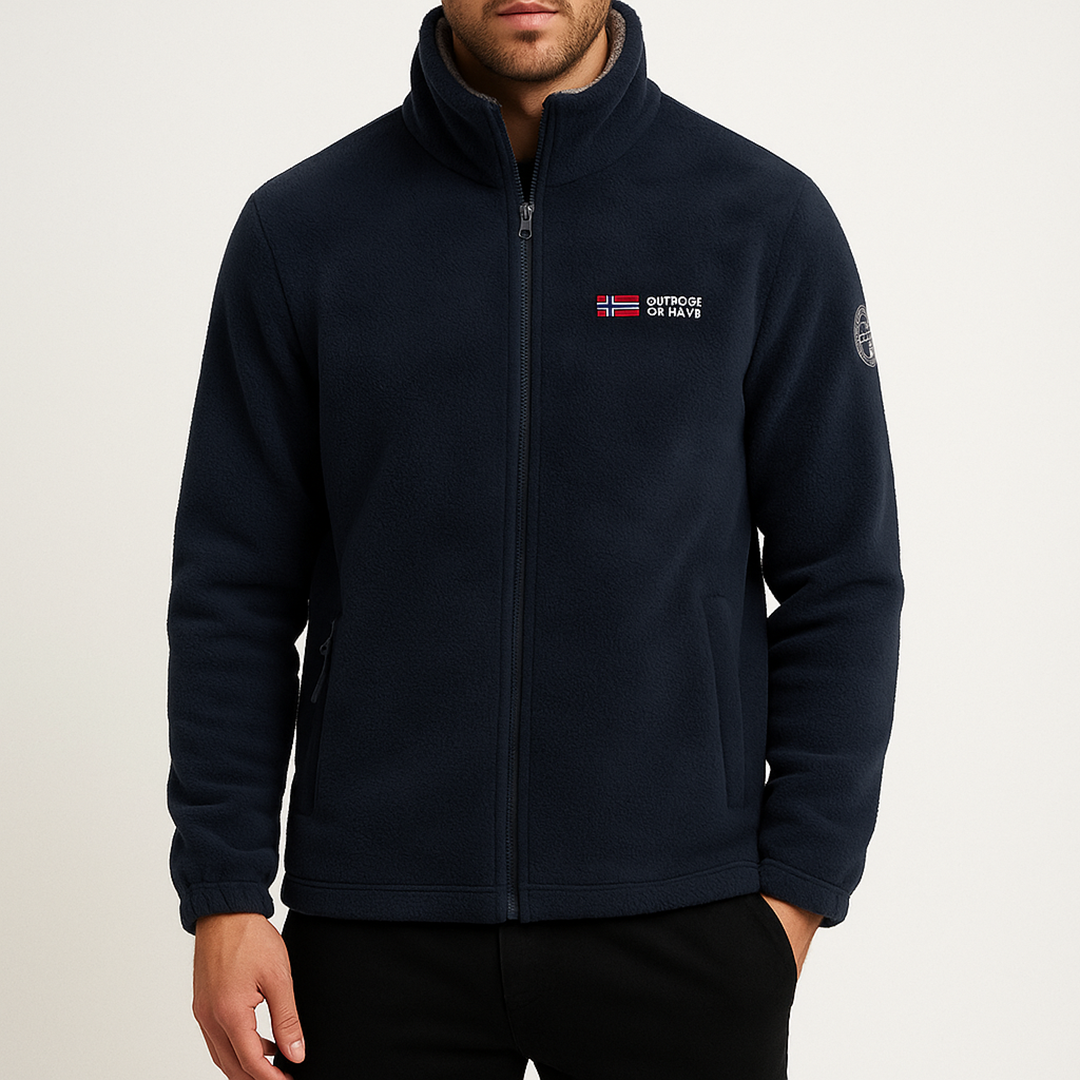Męska Polarowa Kurtka Z Kołnierzem | Outdoor