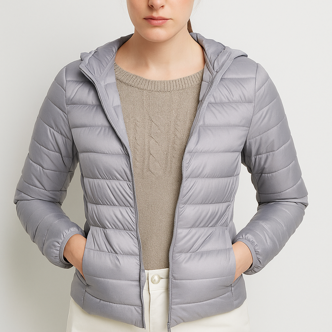 Damska Puchowa Kurtka | Długi Rękaw