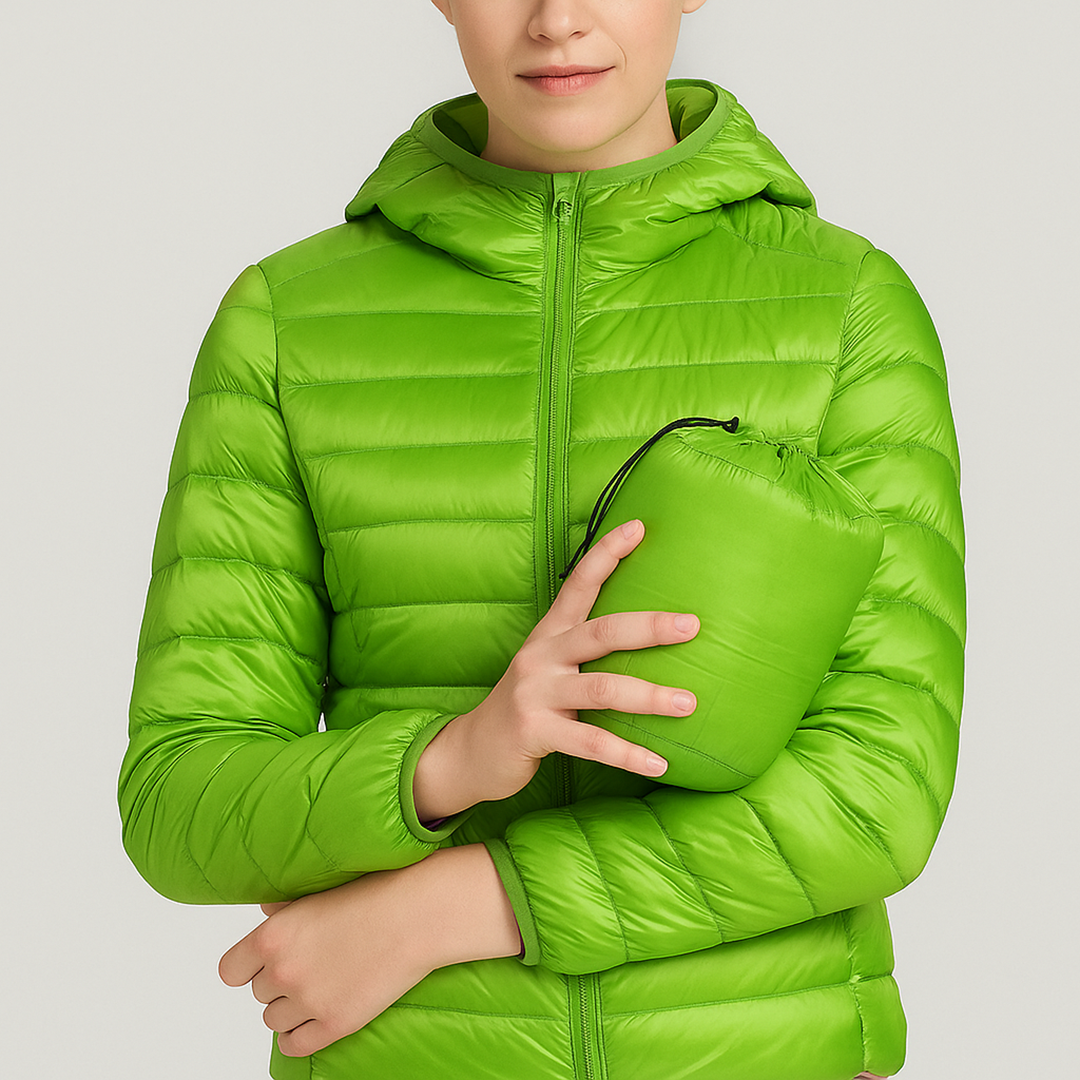 Damska Puchowa Kurtka | Długi Rękaw