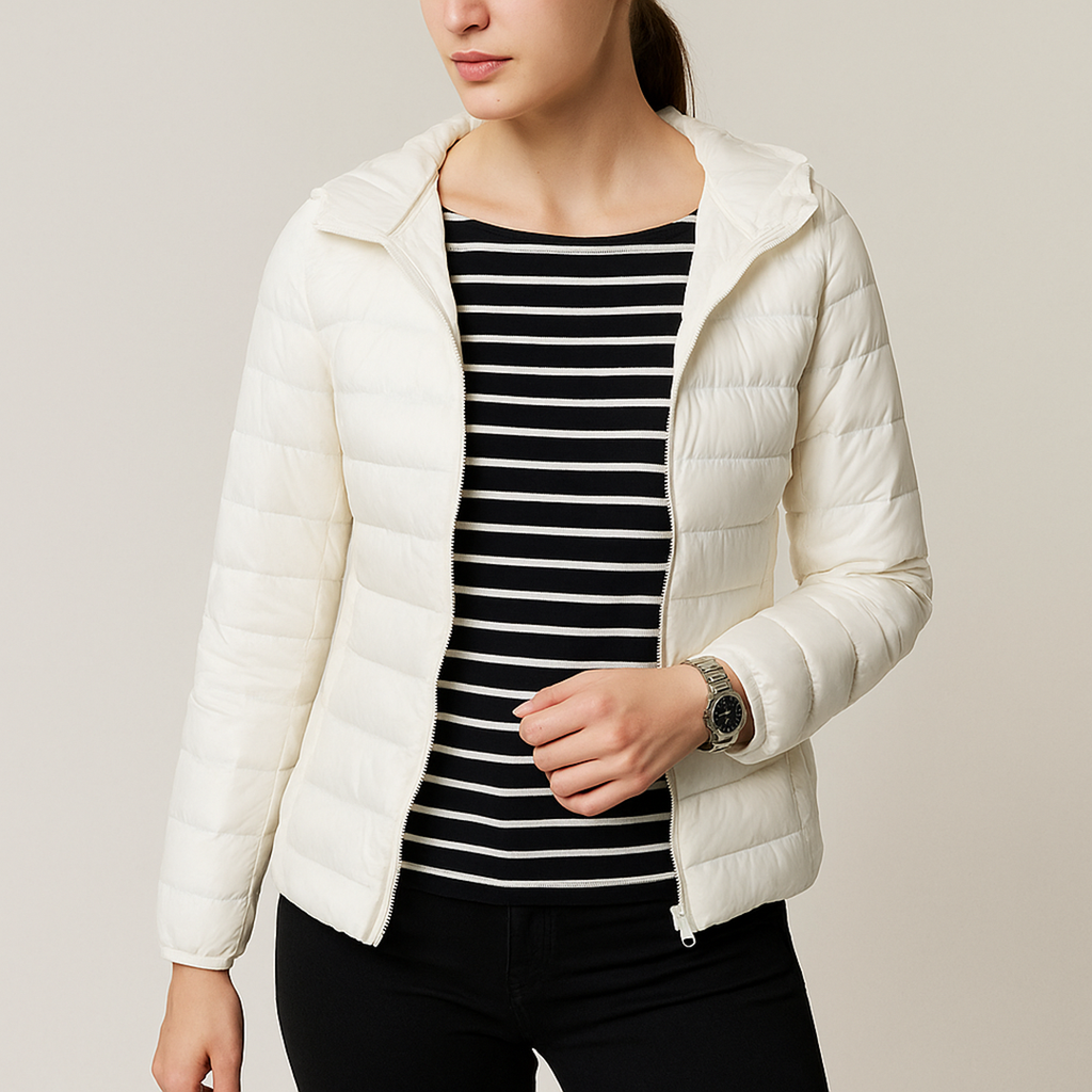 Damska Puchowa Kurtka | Długi Rękaw