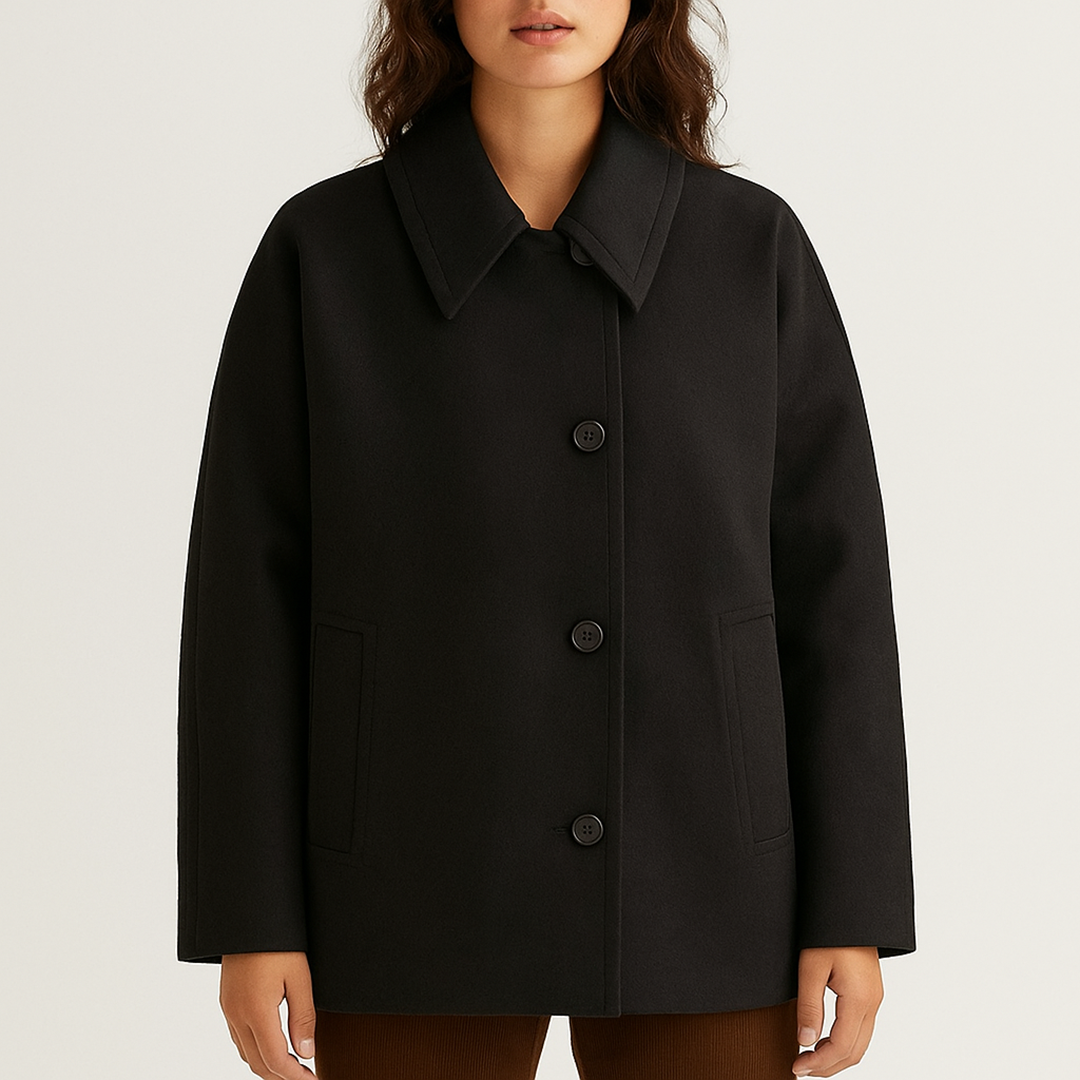 Oversize Damski Płaszcz Z Guzikami | Zima