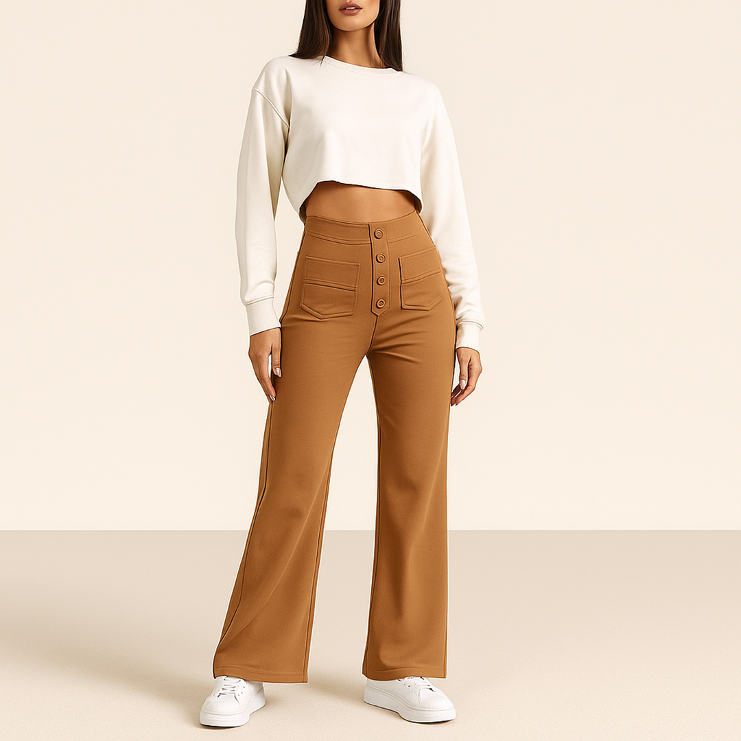 Damskie Spodnie Stretch | Wysoki Stan