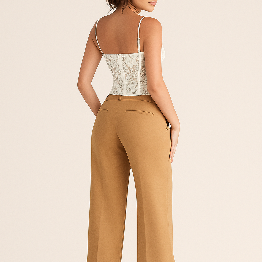 Damskie Spodnie Z Szeroką Nogawką | Stylowe