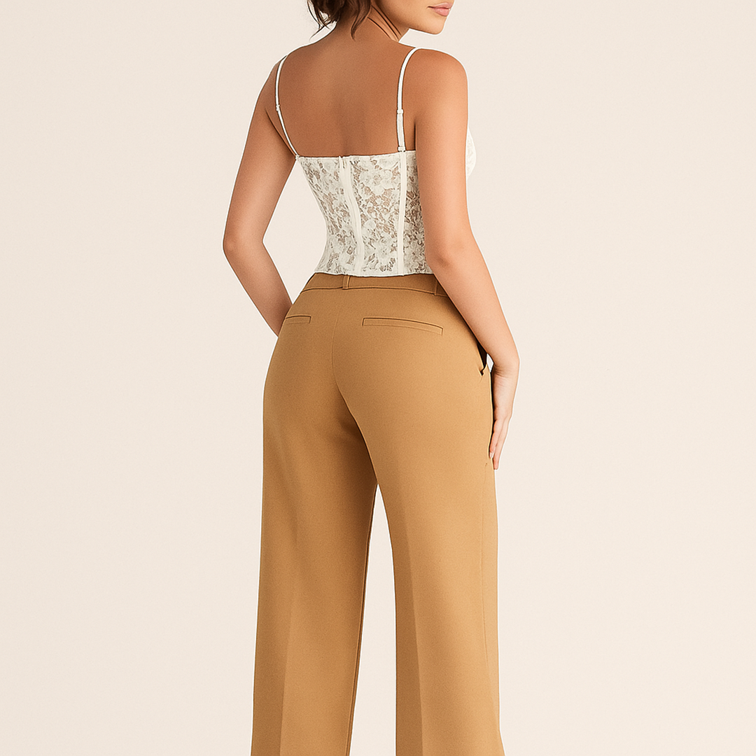 Damskie Spodnie Z Szeroką Nogawką | Stylowe