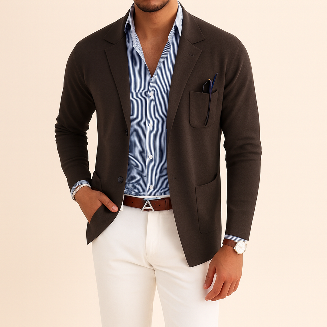 Stylowa Marynarka Dla Mężczyzn | Przednia Kieszeń