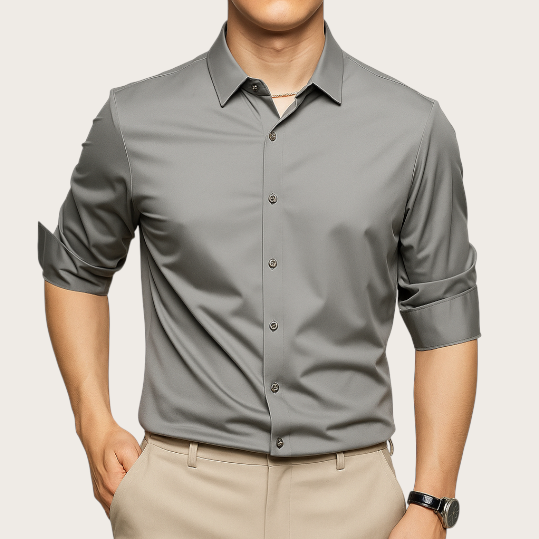 Męska Koszula z Długim Rękawem | Codzienna