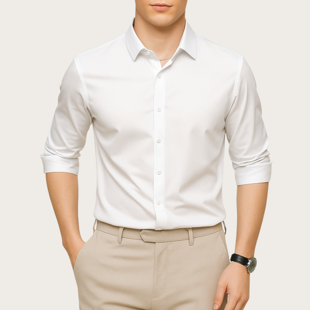 Męska Koszula z Długim Rękawem | Codzienna