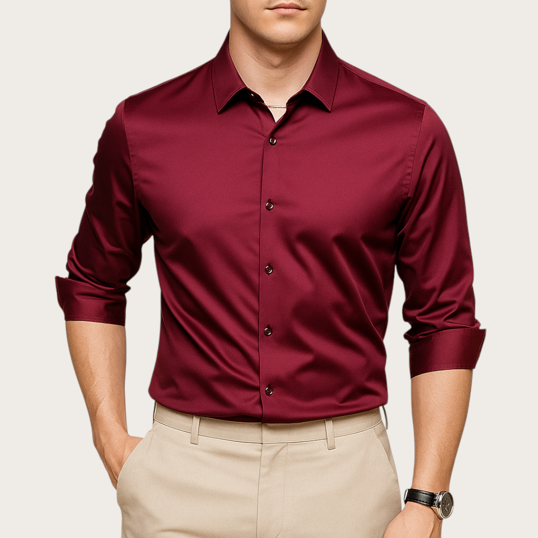 Męska Koszula z Długim Rękawem | Codzienna