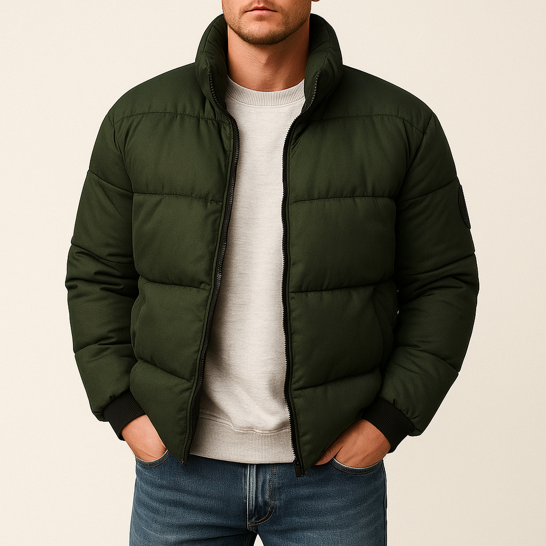 Męska Zimowa Pikowana Kurtka | Stylowa
