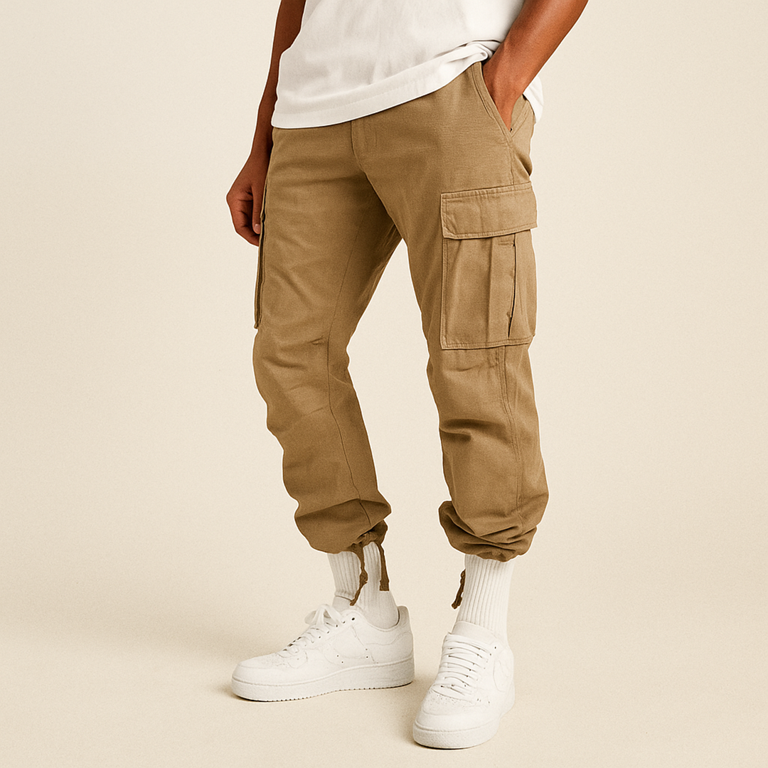 Męskie Spodnie Cargo | Szeroka Nogawka