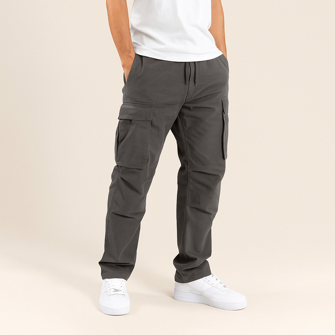 Męskie Spodnie Cargo | Szeroka Nogawka