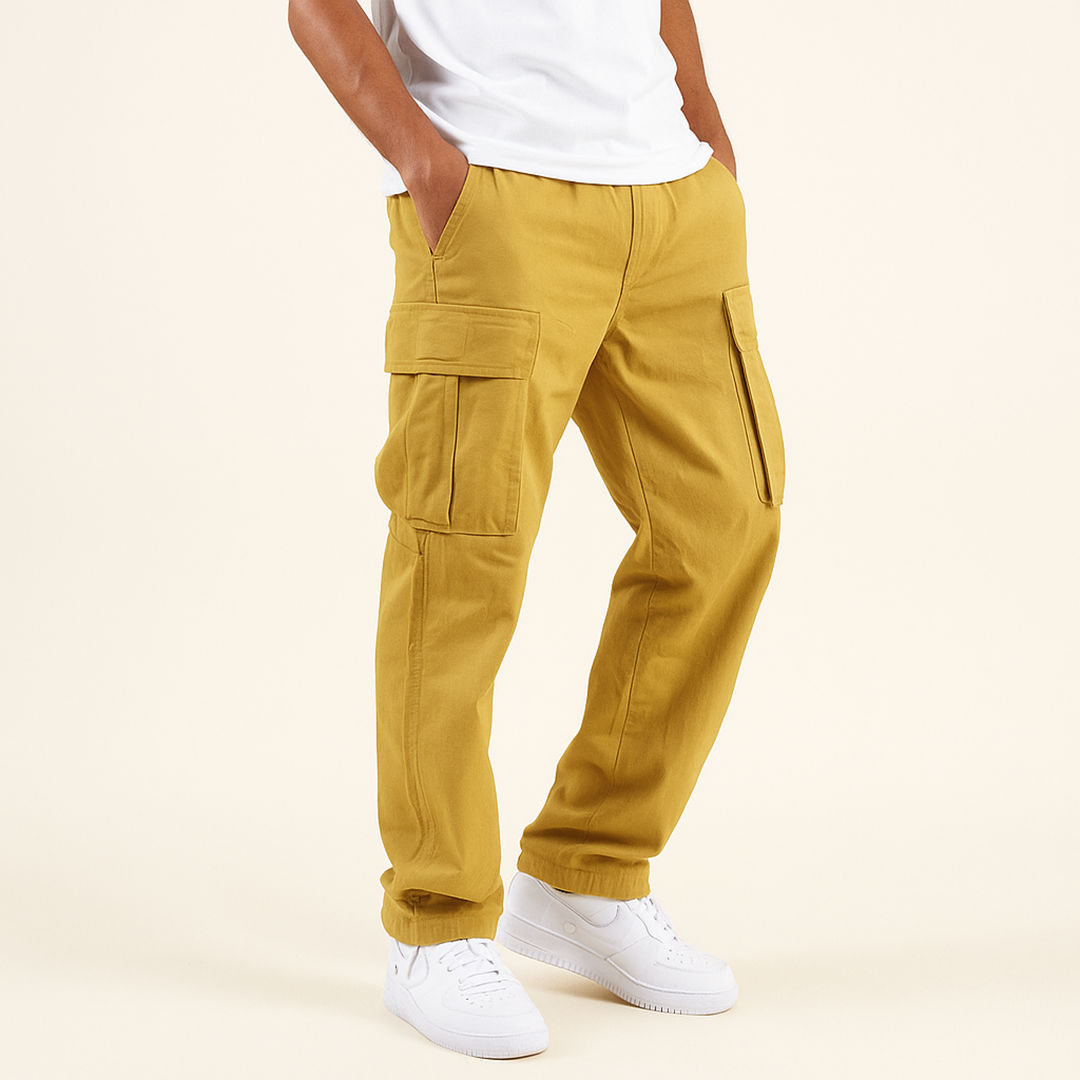 Męskie Spodnie Cargo | Szeroka Nogawka