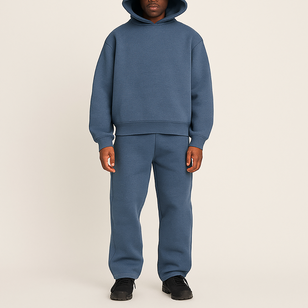 Codzienny Oversize Komplet Dwuczęściowy | Z Kapturem