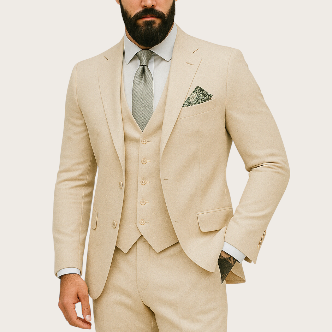 Męski Garnitur na Wesele | 3-Częściowy