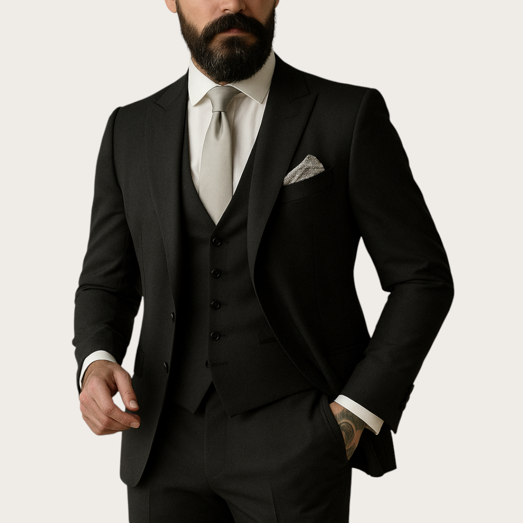 Męski Garnitur na Wesele | 3-Częściowy