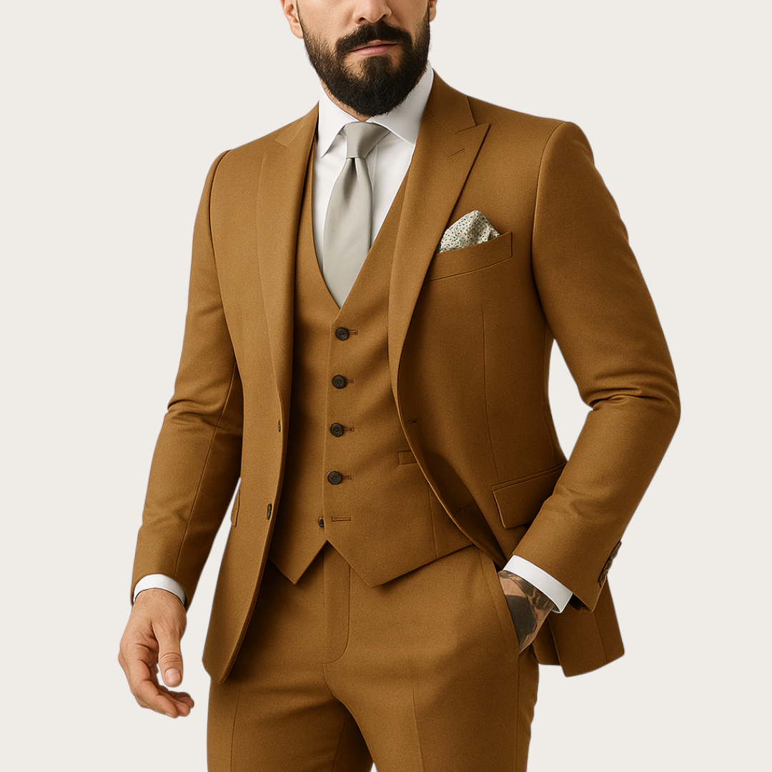 Męski Garnitur na Wesele | 3-Częściowy