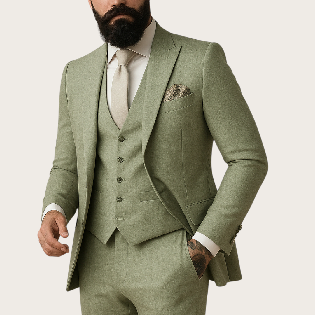 Męski Garnitur na Wesele | 3-Częściowy