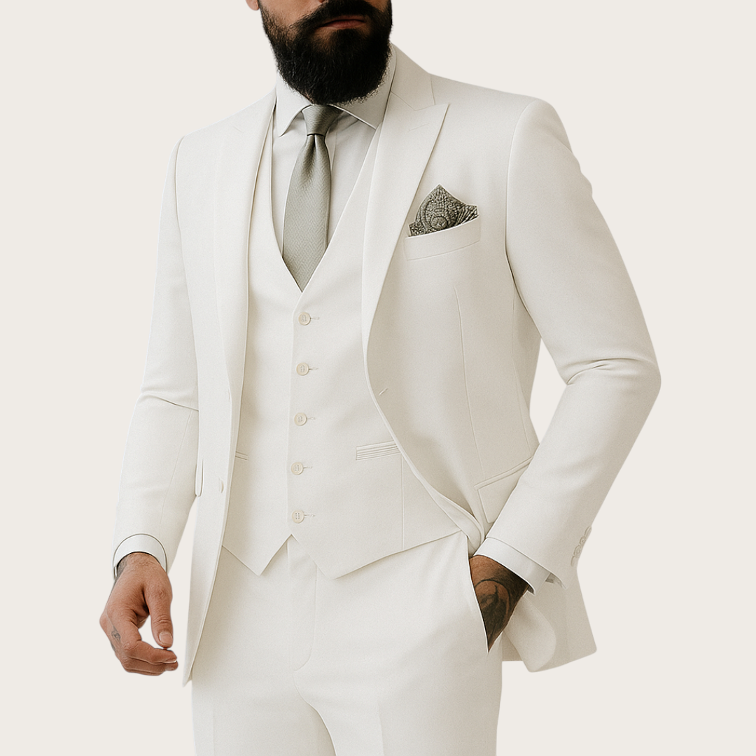 Męski Garnitur na Wesele | 3-Częściowy
