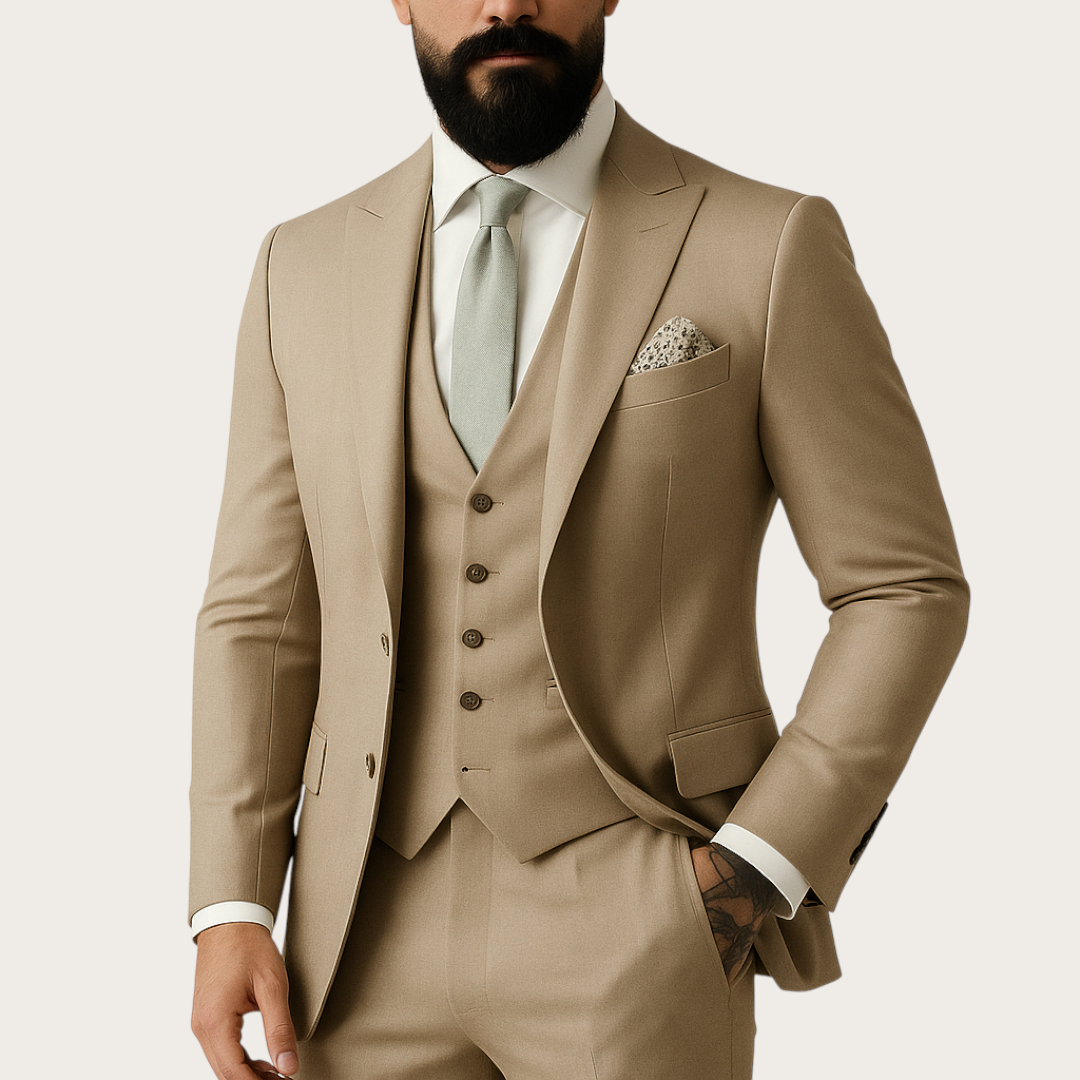 Męski Garnitur na Wesele | 3-Częściowy