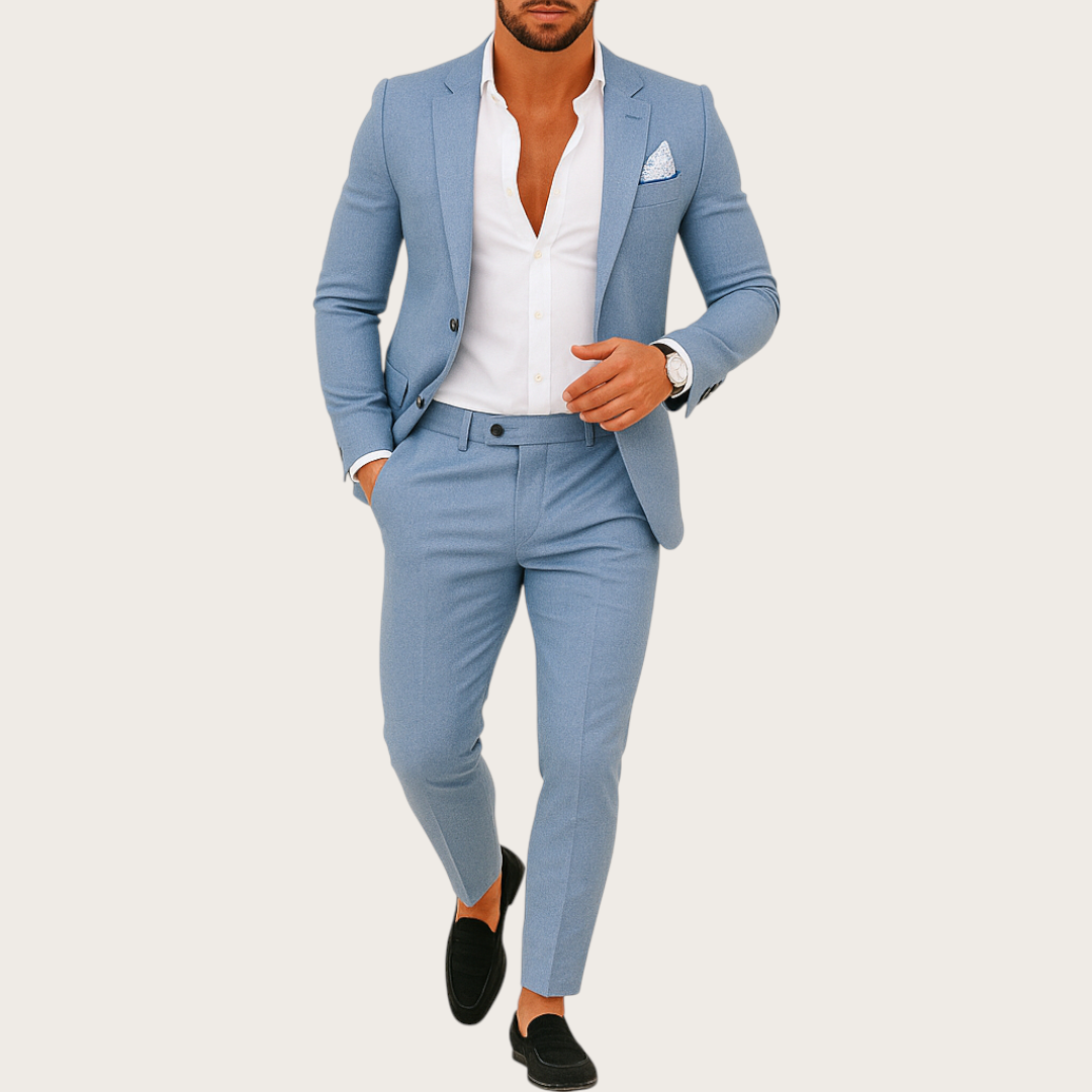 Męski 2-Częściowy Garnitur | Marynarka i Spodnie