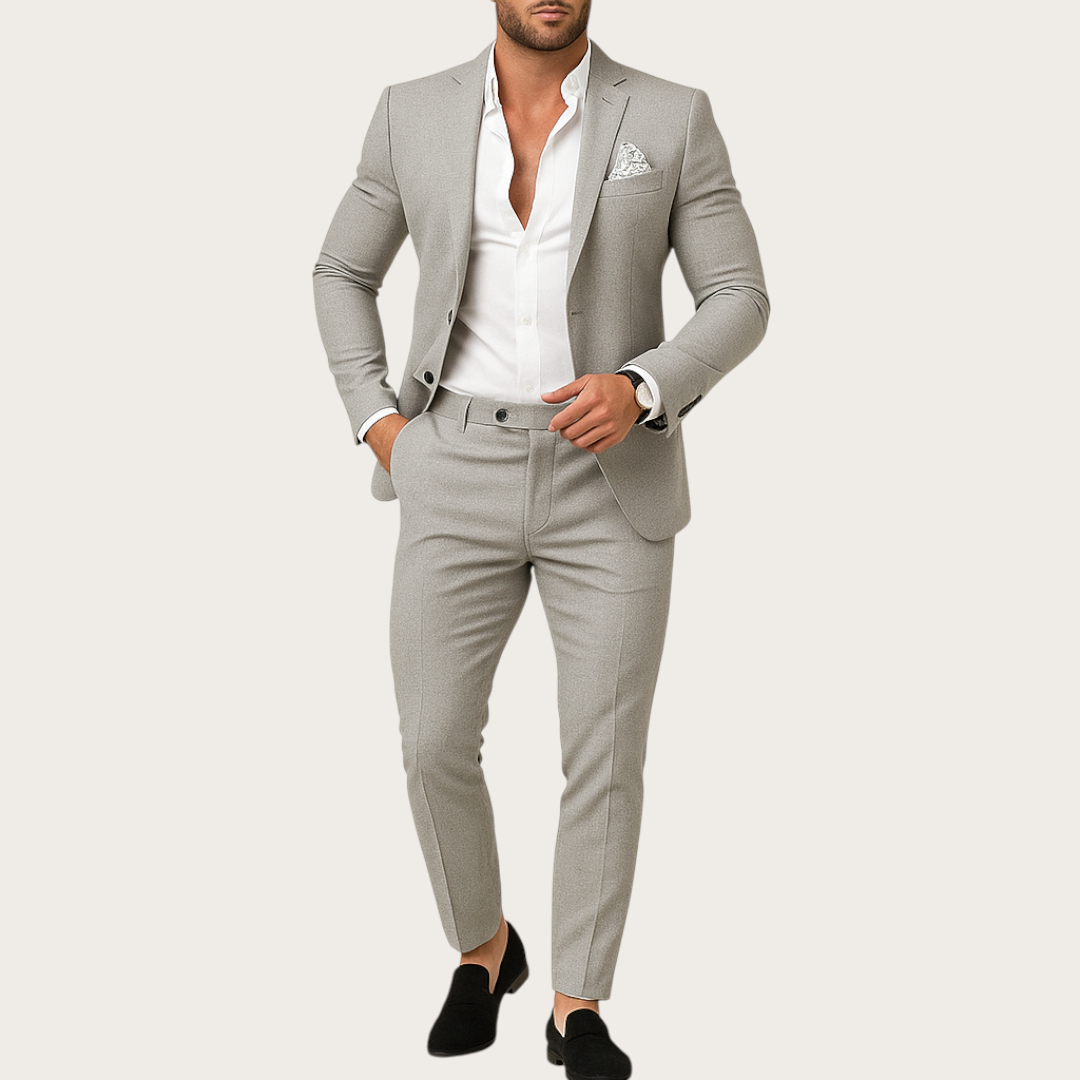 Męski 2-Częściowy Garnitur | Marynarka i Spodnie