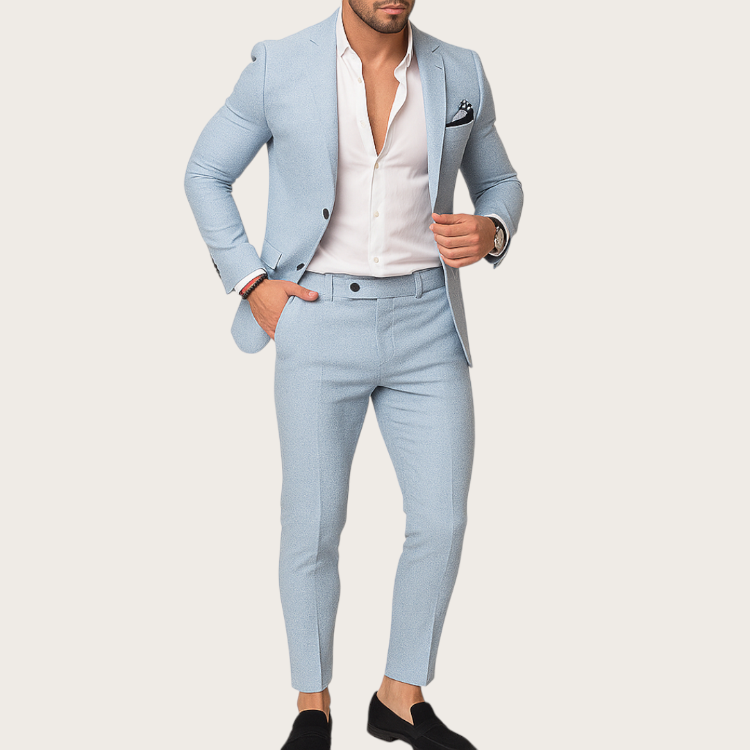 Męski 2-Częściowy Garnitur | Marynarka i Spodnie