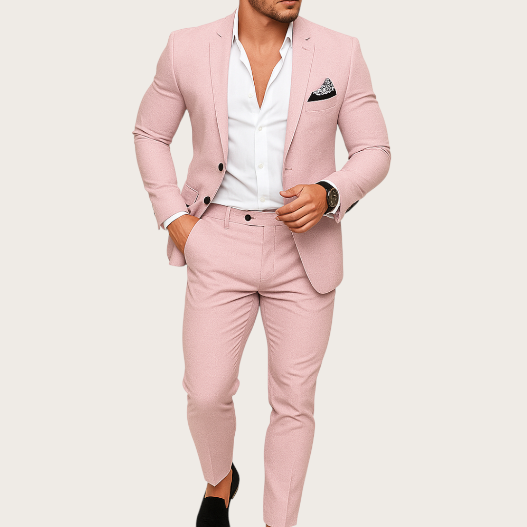 Męski 2-Częściowy Garnitur | Marynarka i Spodnie