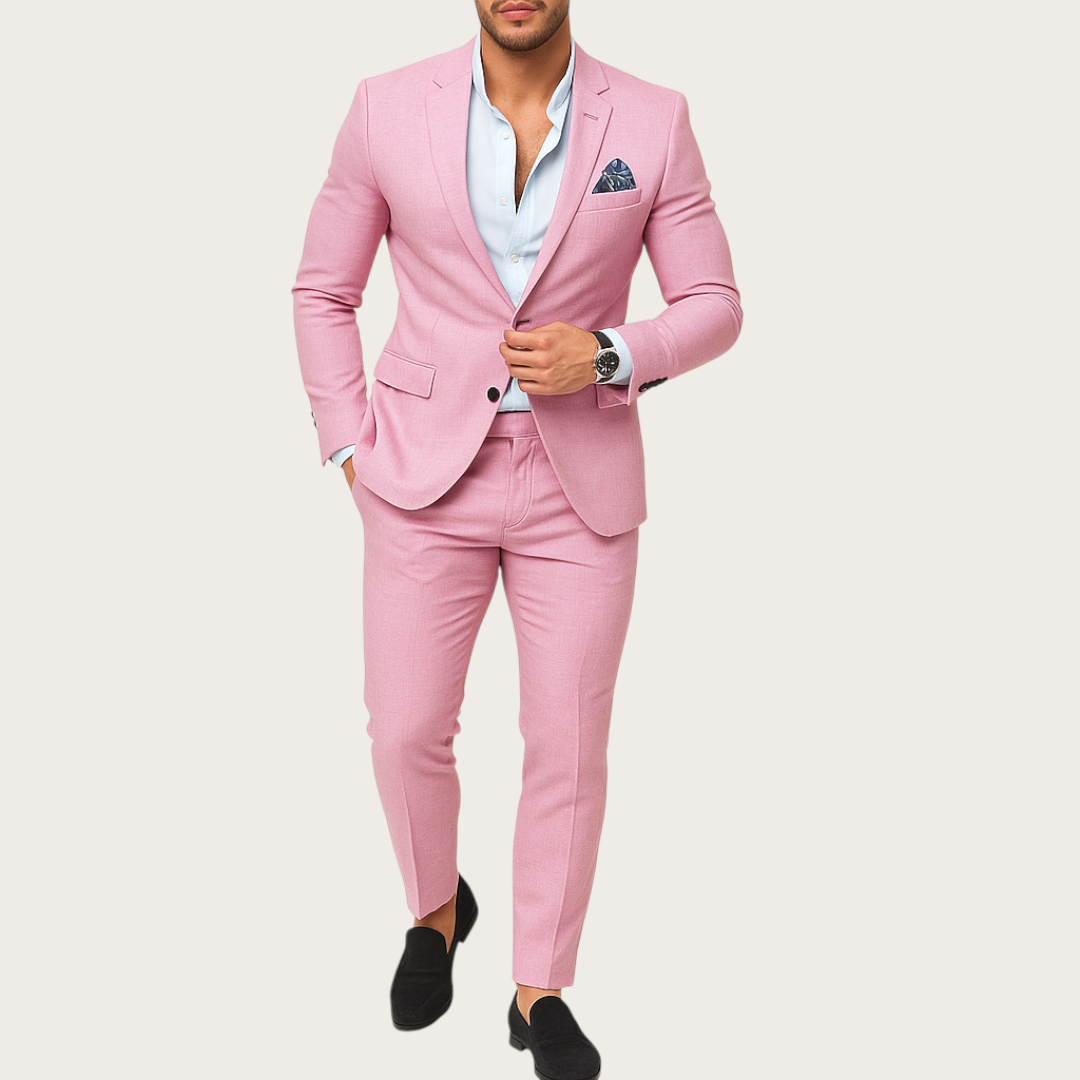 Męski 2-Częściowy Garnitur | Marynarka i Spodnie