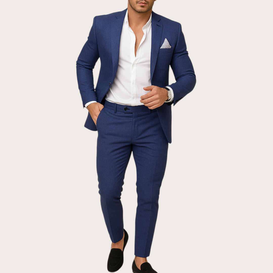 Męski 2-Częściowy Garnitur | Marynarka i Spodnie