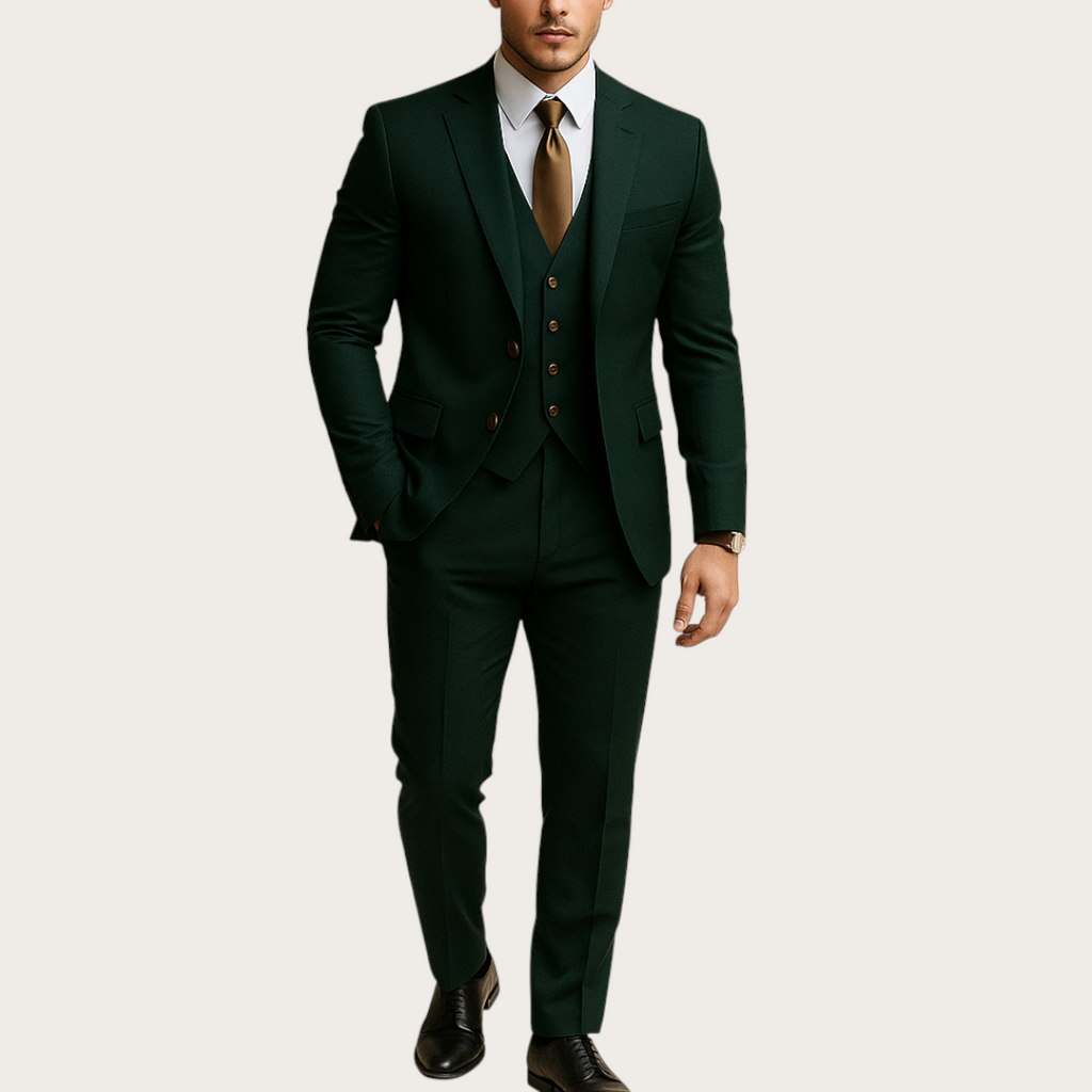 Męski Garnitur na Wesele | Dwa Guziki