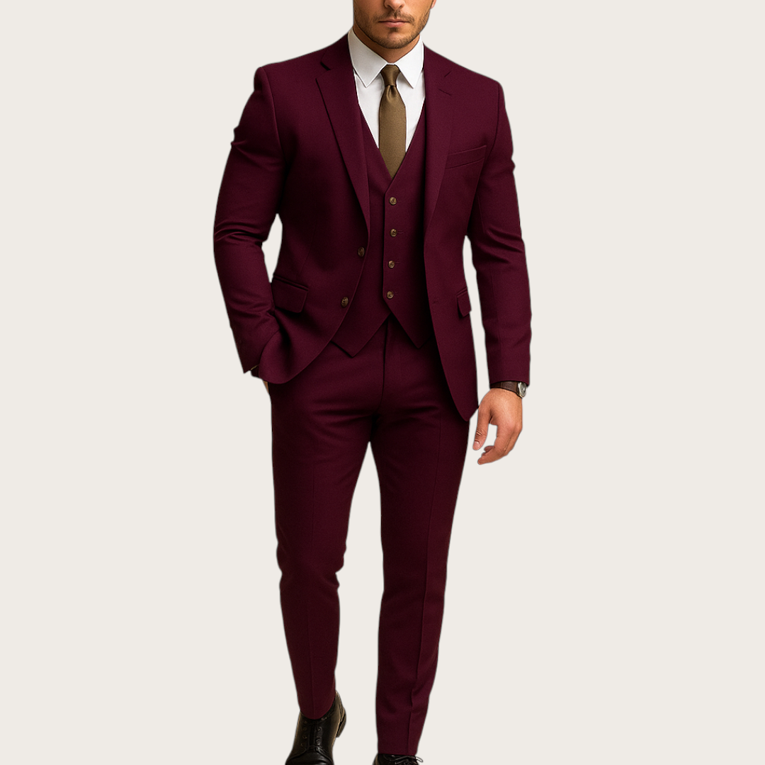 Męski Garnitur na Wesele | Dwa Guziki