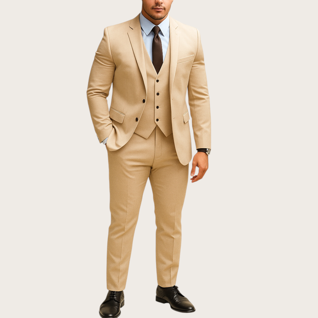 Męski Garnitur na Wesele | Dwa Guziki