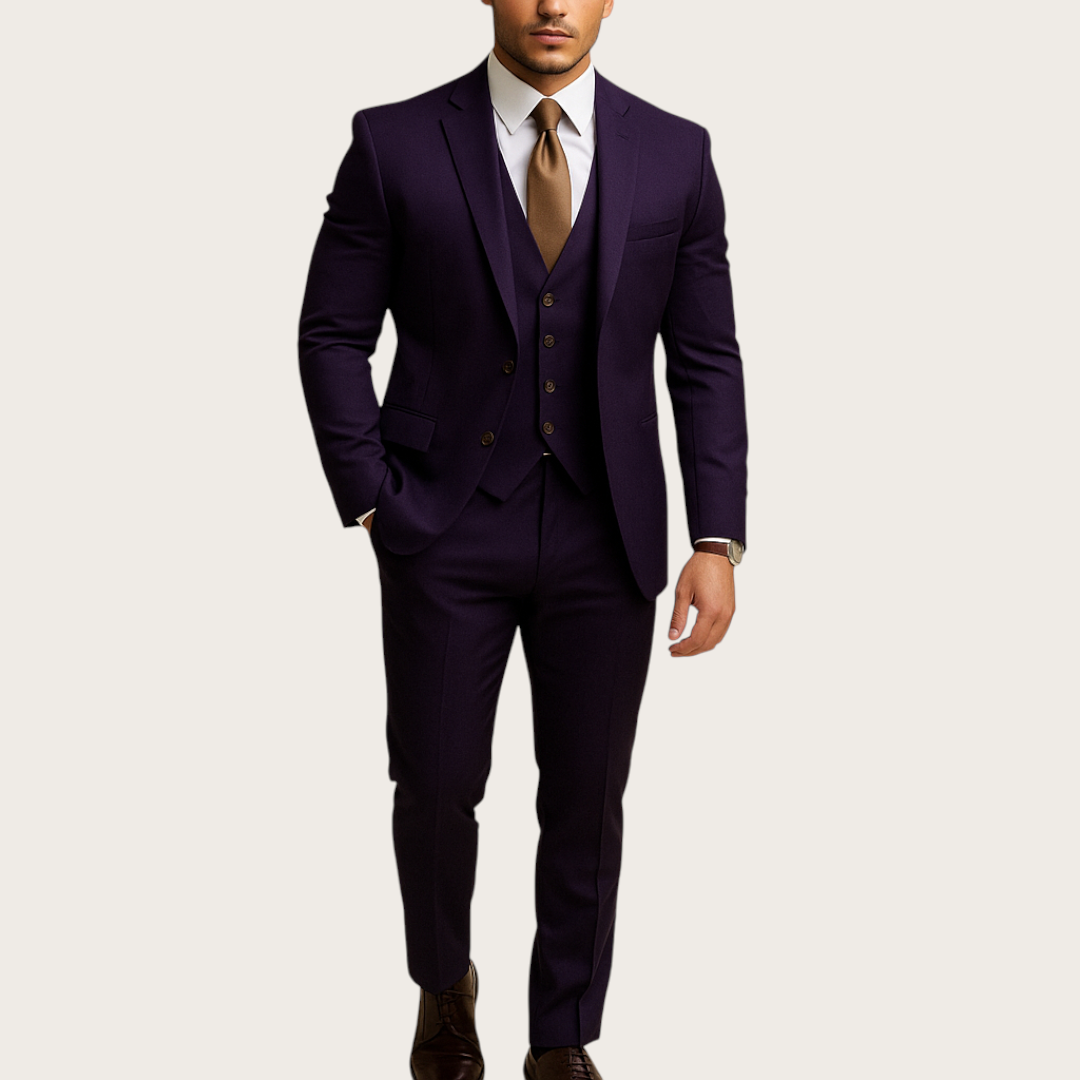 Męski Garnitur na Wesele | Dwa Guziki