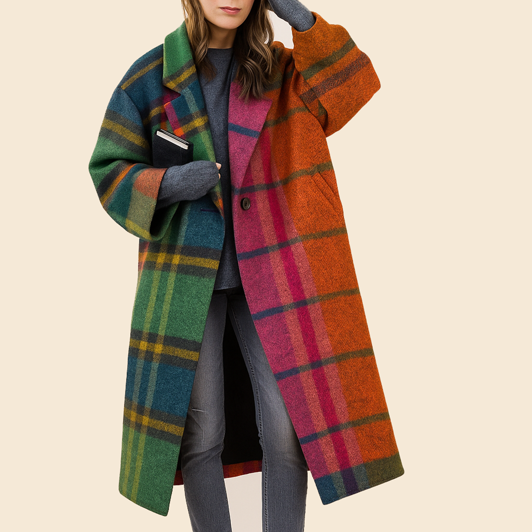 Damski Długi Casualowy Trencz | Jesień