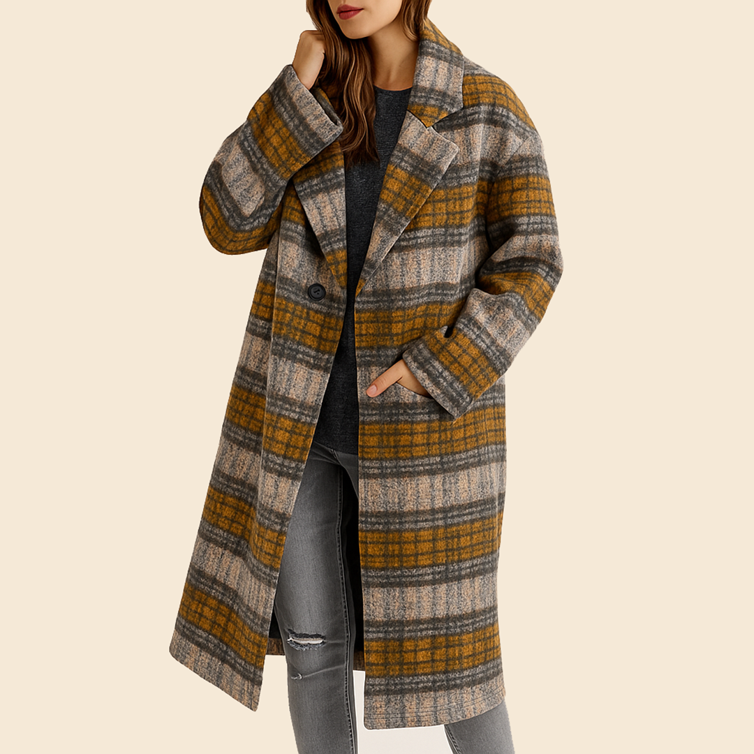 Damski Długi Casualowy Trencz | Jesień