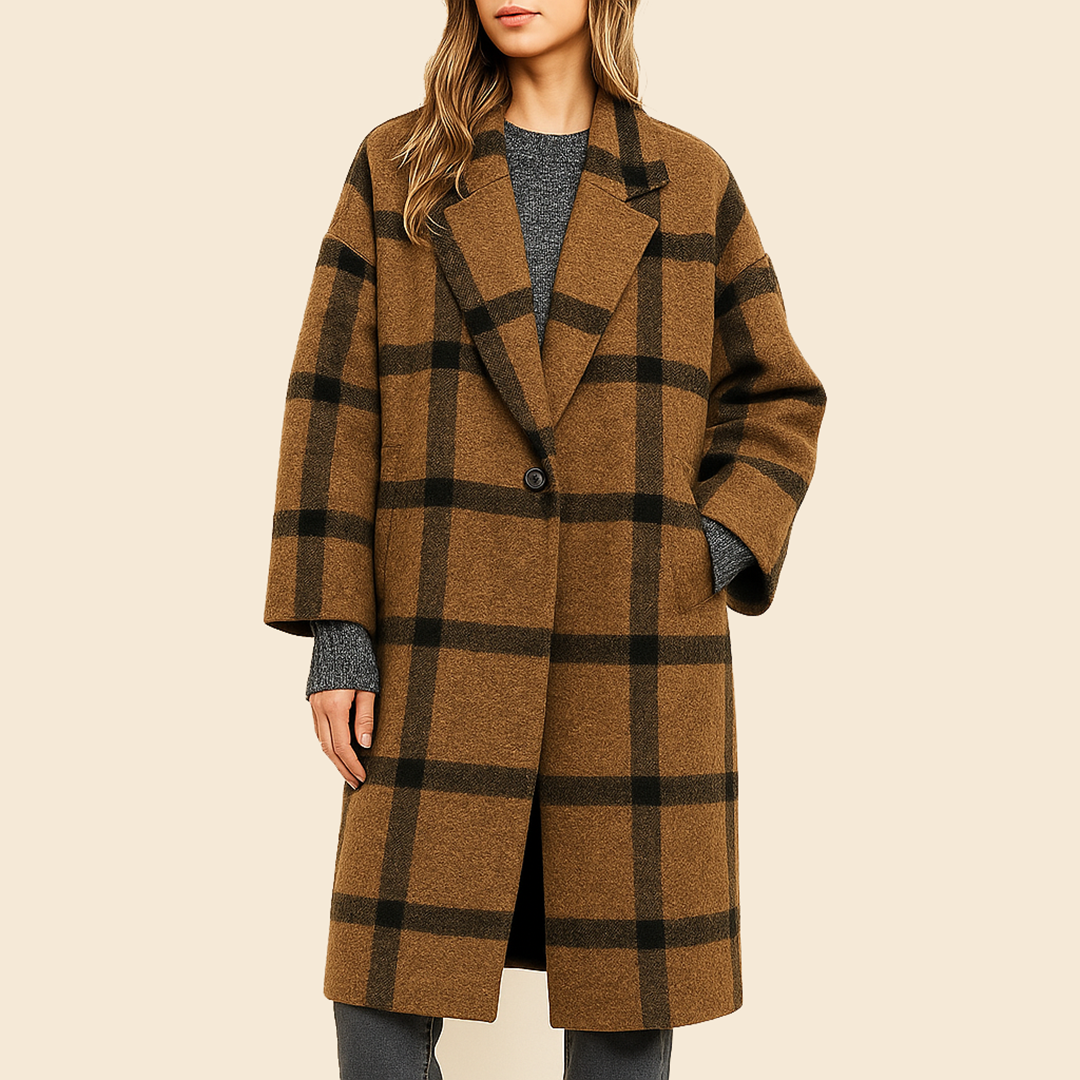 Damski Długi Casualowy Trencz | Jesień