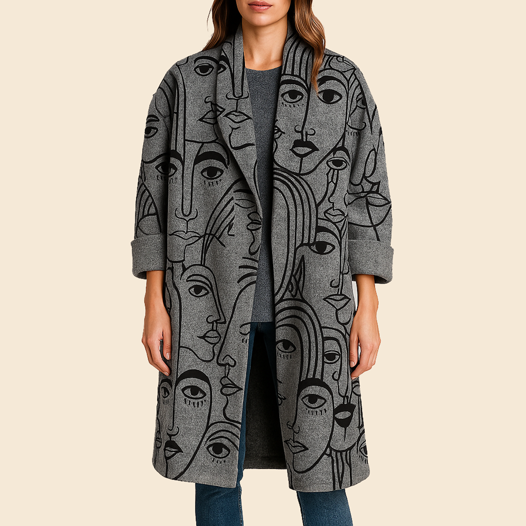 Damski Długi Casualowy Trencz | Jesień