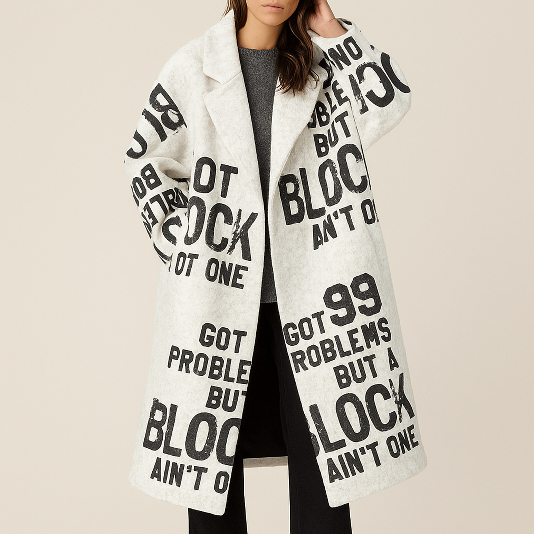 Damski Długi Casualowy Trencz | Jesień