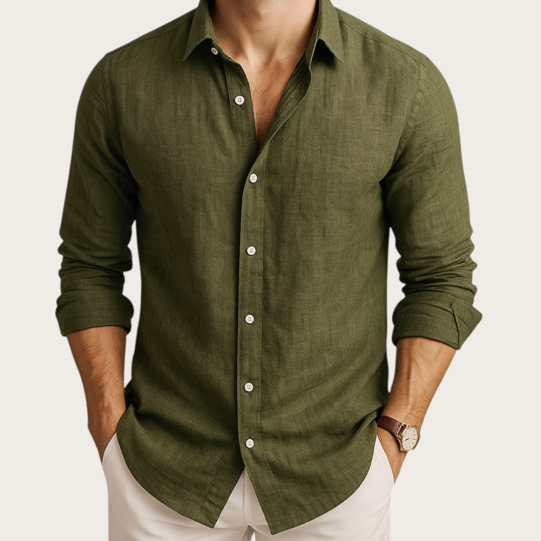 Klasyczna Męska Koszula z Długim Rękawem | Codzienna