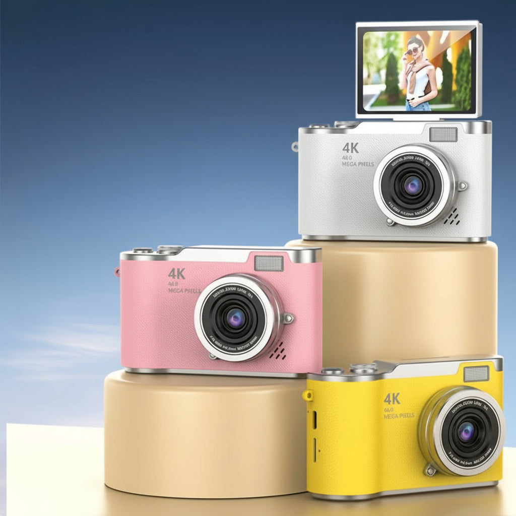 4K Digital Vlogging Camera with Flip Screen Perfect Gift for Adults