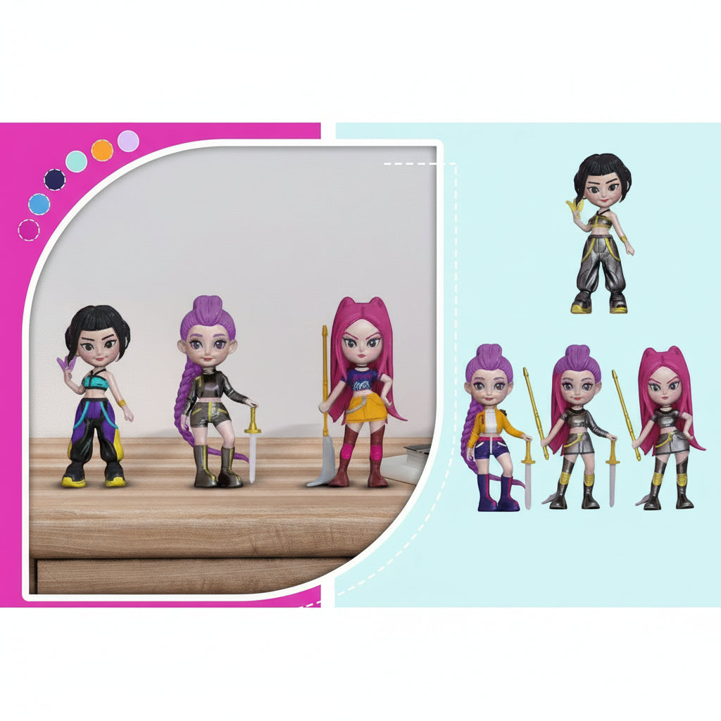K-Pop Figure Hunter Set Collectible Desk Decor Gift - Image 4