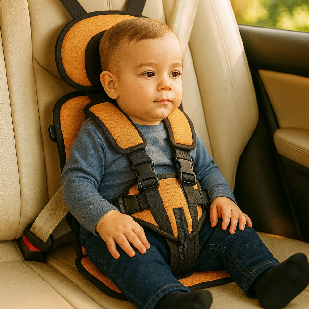 Child Car Booster Seat with Harness – Portable Foldable Travel Safety Seat - Image 8