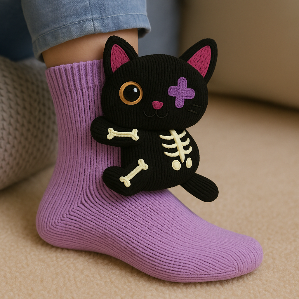 Kuschelsocken Winter Rutschfeste Hausstrümpfe Plüsch Unisex - Image 14