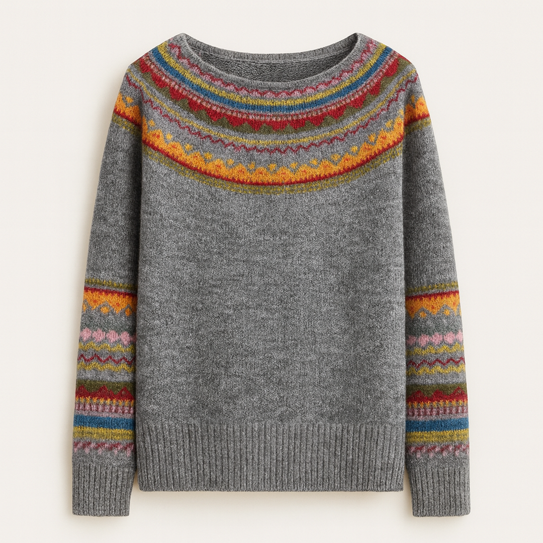 Damski Dzianinowy Sweter | Zimowy