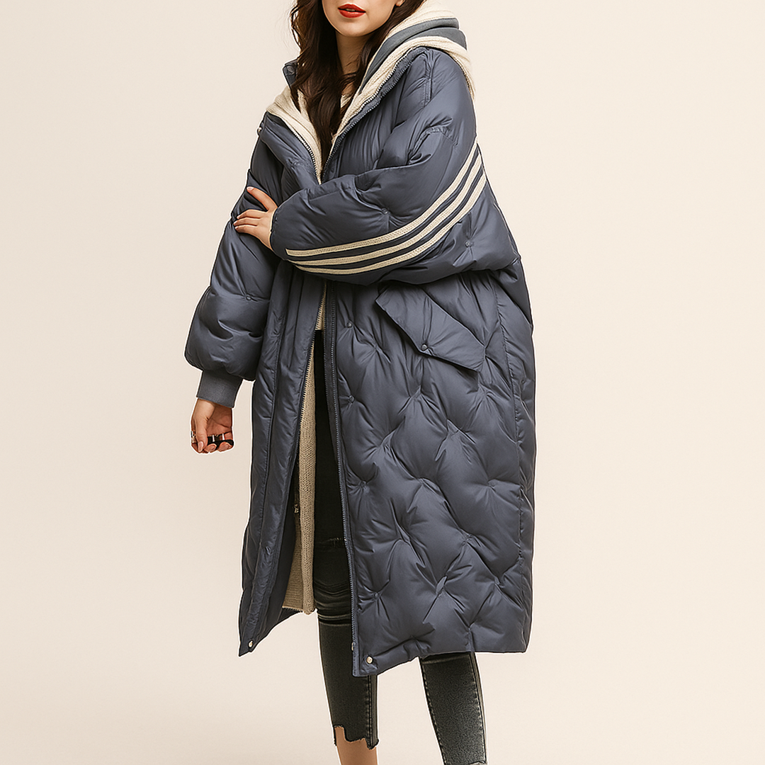 Damska Długa Zimowa Kurtka | Oversize