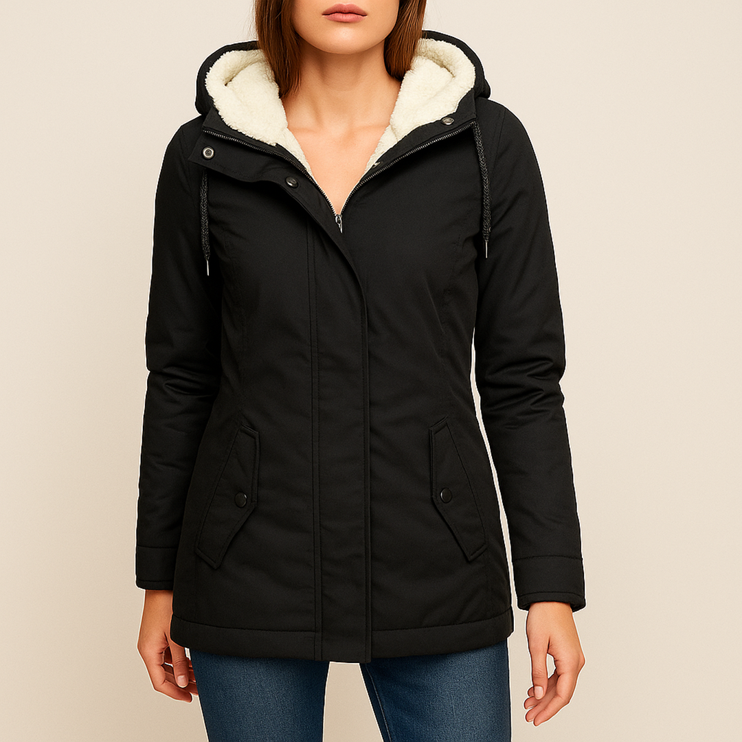 Damska Kurtka Przeciwdeszczowa Z Długim Rękawem | Zima